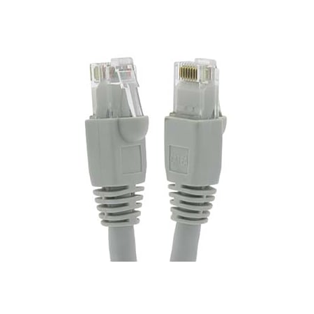 CAT6A UTP Ethernet Network Booted Cable- 4ft- Gray